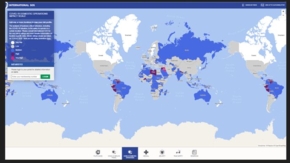 COVID19 Impact Map Screenshot International SOS